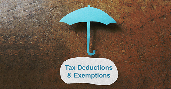 Tax deduction concept